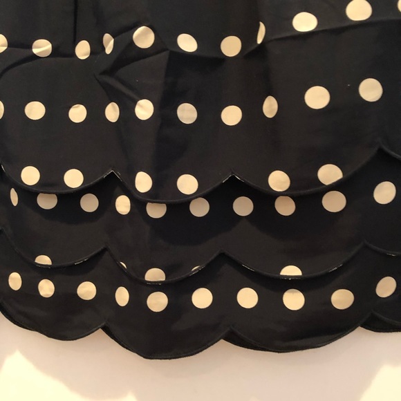 🆕 ANTHROPOLOGIE Floreat BLK w/Taupe Dots Mini 6 - Picture 3 of 5